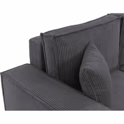Best Mobilier Cezanne Canapé d'angle 4 siège(s) Gris - Vue supplémentaire 4