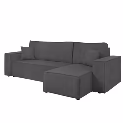 Best Mobilier Cezanne Canapé d'angle 4 siège(s) Gris - Vue supplémentaire 5