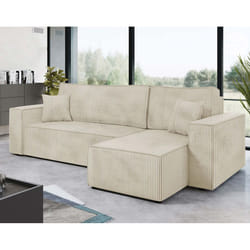 Best Mobilier Cezanne Canapé d'angle 4 siège(s) Beige
