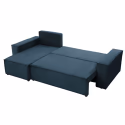 Best Mobilier Cezanne Canapé d'angle 4 siège(s) Bleu