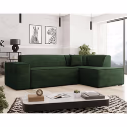 Best Mobilier Duchamp, Vert, Velours, Bois, Plastique, 2670 mm, 2050 mm