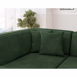 Best Mobilier Duchamp Canapé d'angle 5 siège(s) Vert