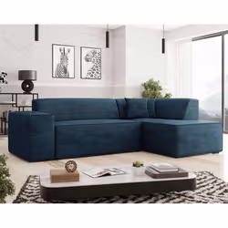 Best Mobilier Duchamp, Bleu, Velours, Bois, Plastique, 2670 mm, 2050 mm