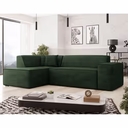 Best Mobilier Duchamp, Vert, Velours, Bois, Plastique, 2670 mm, 2050 mm