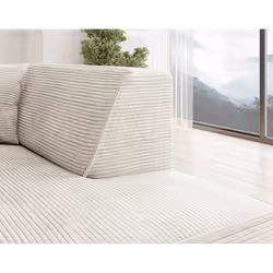 Best Mobilier Duchamp Canapé d'angle 5 siège(s) Beige
