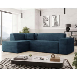 Best Mobilier Duchamp Canapé d'angle 5 siège(s) Bleu