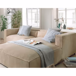 Best Mobilier Ela Canapé d'angle 4 siège(s) Bleu