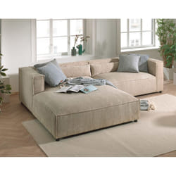 Best Mobilier Ela Canapé d'angle 4 siège(s) Bleu