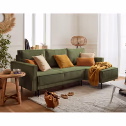 Best Mobilier Charlie, Vert, Velours, Métal, 2150 mm, 1460 mm, 900 mm