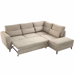 Best Mobilier Aubepine Canapé d'angle 5 siège(s) Beige - Vue supplémentaire 2