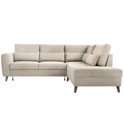 Best Mobilier Aubepine Canapé d'angle 5 siège(s) Beige - Vue supplémentaire 6