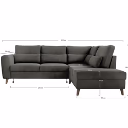 Best Mobilier Aubepine Canapé d'angle 5 siège(s) Beige - Vue supplémentaire 7