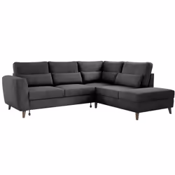 Best Mobilier Aubepine Canapé d'angle 5 siège(s) Anthracite, Gris - Vue supplémentaire 5