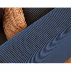 Best Mobilier Victoire Canapé d'angle 4 siège(s) Bleu, Marine