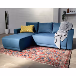 Best Mobilier Pilea, Bleu, Tissu, Bois, Bois, 2240 mm, 1550 mm