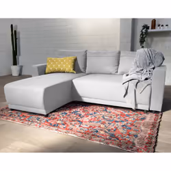 Best Mobilier Pilea, Gris, Tissu, Bois, Bois, 2240 mm, 1550 mm
