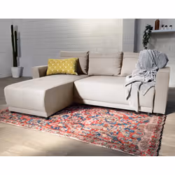 Best Mobilier Pilea, Beige, Tissu, Bois, Bois, 2240 mm, 1550 mm