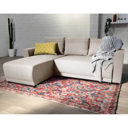 Best Mobilier Pilea Canapé d'angle 4 siège(s) Beige