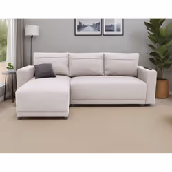 Best Mobilier Pilea Canapé d'angle 4 siège(s) Beige