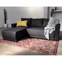 Best Mobilier Pilea, Anthracite, Gris, Tissu, Bois, Bois, 2240 mm, 1550 mm