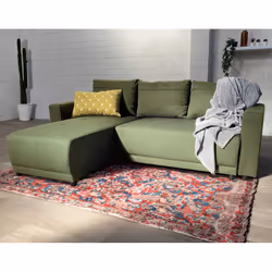 Best Mobilier Pilea, Vert, Tissu, Bois, Bois, 2240 mm, 1550 mm