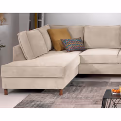 Best Mobilier Jake Canapé d'angle 7 siège(s) Bleu - Vue supplémentaire 6