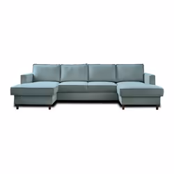 Best Mobilier Jake Canapé d'angle 7 siège(s) Bleu - Vue supplémentaire 7