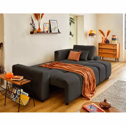 Best Mobilier Crocus Canapé d'angle 4 siège(s) Gris