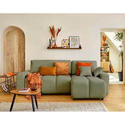 Best Mobilier Crocus, Vert, Tissu, Bois, Plastique, 2330 mm, 1420 mm
