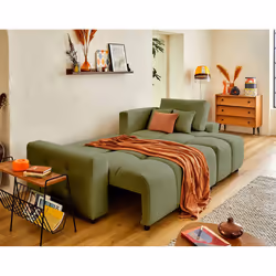Best Mobilier Crocus Canapé d'angle 4 siège(s) Vert