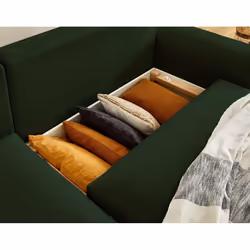 Best Mobilier Camelia Canapé d'angle 4 siège(s) Vert