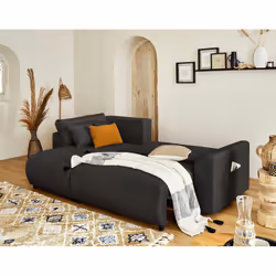 Best Mobilier Camelia Canapé d'angle 4 siège(s) Gris