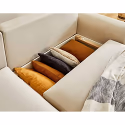 Best Mobilier Camelia Canapé d'angle 4 siège(s) Beige