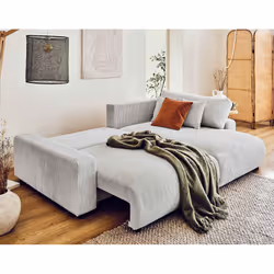 Best Mobilier Pivoine Canapé d'angle 4 siège(s) Gris