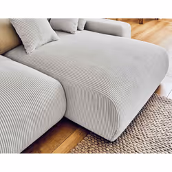 Best Mobilier Pivoine Canapé d'angle 4 siège(s) Gris - Vue supplémentaire 4