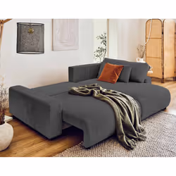 Best Mobilier Pivoine Canapé d'angle 4 siège(s) Gris