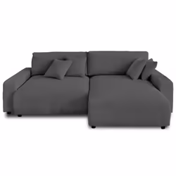 Best Mobilier Pivoine Canapé d'angle 4 siège(s) Gris - Vue supplémentaire 7