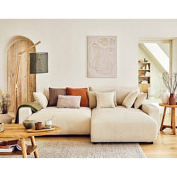 Best Mobilier Pivoine Canapé d'angle 4 siège(s) Beige