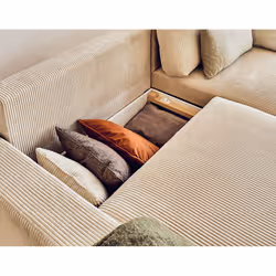 Best Mobilier Pivoine Canapé d'angle 4 siège(s) Beige