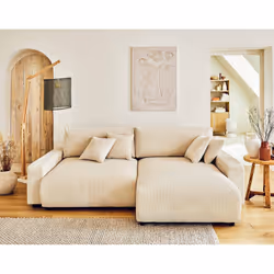 Best Mobilier Pivoine Canapé d'angle 4 siège(s) Beige - Vue supplémentaire 6