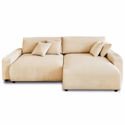 Best Mobilier Pivoine Canapé d'angle 4 siège(s) Beige - Vue supplémentaire 7