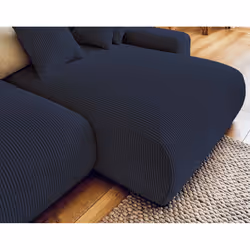 Best Mobilier Pivoine Canapé d'angle 4 siège(s) Bleu - Vue supplémentaire 4