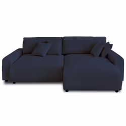 Best Mobilier Pivoine Canapé d'angle 4 siège(s) Bleu - Vue supplémentaire 7