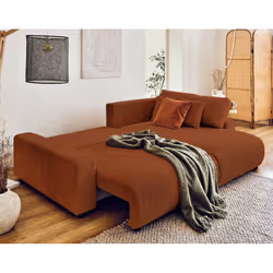 Best Mobilier Pivoine Canapé d'angle 4 siège(s) Terre cuite