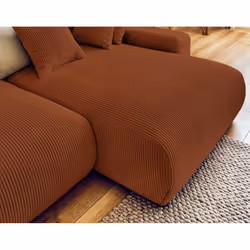 Best Mobilier Pivoine Canapé d'angle 4 siège(s) Terre cuite - Vue supplémentaire 4