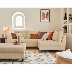 Best Mobilier Rune, Beige, Tissu, Bois, Bois, 2310 mm, 1610 mm