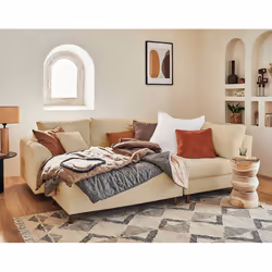 Best Mobilier Rune Canapé d'angle 4 siège(s) Beige