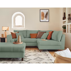 Best Mobilier Rune, Vert, Tissu, Bois, Bois, 2310 mm, 1610 mm