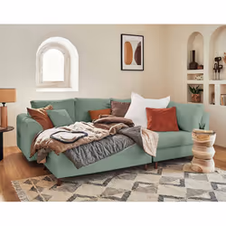 Best Mobilier Rune Canapé d'angle 4 siège(s) Vert