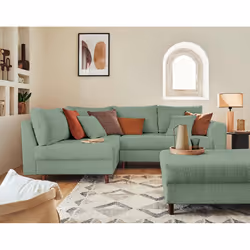 Best Mobilier Rune, Vert, Tissu, Bois, Bois, 2310 mm, 1610 mm